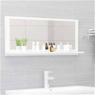 Detailed information about the product Bathroom Mirror High Gloss White 90x10.5x37 Cm Engineered Wood.