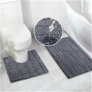 Detailed information about the product Bathroom Rugs Bath Mat Set For Bathroom 2 Pieces (Light Grey) Ultra Soft Non-Slip Bath Rug And Absorbent Chenille Bath Mat.