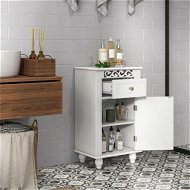 Detailed information about the product Bathroom Storage Cabinet With Solid Wood Legs For Living Room