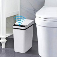 Detailed information about the product Bathroom Touchless Trash Can 2.2 Gallon Smart Automatic Motion Sensor Rubbish Can With Lid Electric Waterproof Narrow Small Garbage Bin For Kitchen Office Living Room Toilet Bedroom RV (White)