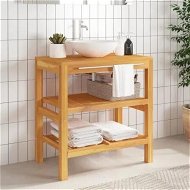 Detailed information about the product Bathroom Vanity Cabinet with 2 Shelves 74x45x75 cm Solid Wood