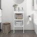 Bathroom Washbasin Frame with Built-in Basin White Iron. Available at Crazy Sales for $159.95