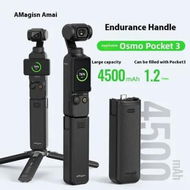 Detailed information about the product Battery Grip For DJI Osmo Pocket 3 Battery Handle Compatible with Most Action Cameras4500mAh Battery Grip For Longer Shooting (Black)