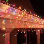 Detailed information about the product Battery Operated 200 LED Icicle Lights -Available in 2 Colors - Cool White