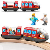 Detailed information about the product Battery-operated Action Locomotive Train (magnetic Connection). Powerful Engine Train Compatible With Wooden Tracks. Toys For Toddlers.