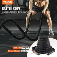 Detailed information about the product Battle Rope 1.5' 30Ft Gym Workout Strength Training Exercise Fitness Rope