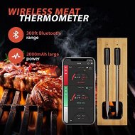 Detailed information about the product BBQ Meat Thermometer Food Cooking 91m Wireless Bluetooth Temp Probe Beef Grill Oven Smoker Instant Read Waterproof Outdoor Kitchen Digital