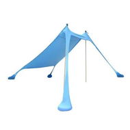 Detailed information about the product Beach Tent Camping Canopy 2-4 Person Family Sun Shade Shelter 210x210cm Blue