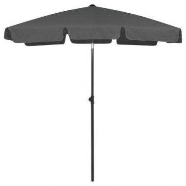 Beach Umbrella Anthracite 180x120 Cm