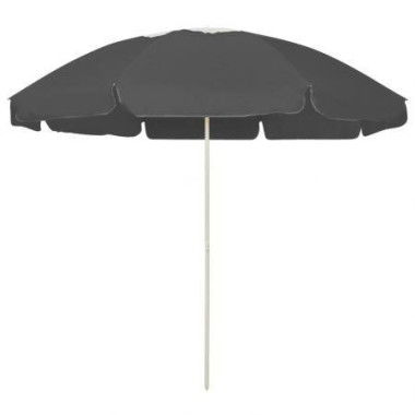 Beach Umbrella Anthracite 240 Cm