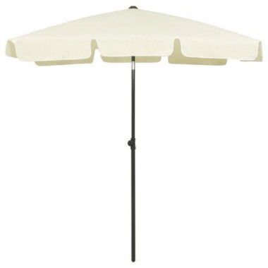 Beach Umbrella Sand Yellow 180x120 cm