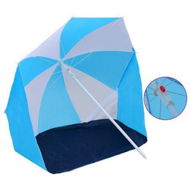 Detailed information about the product Beach Umbrella Shelter Blue And White 180 Cm Fabric