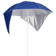 Detailed information about the product Beach Umbrella With Side Walls Blue 215 Cm