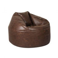 Detailed information about the product Bean Bag Chair Cover PU Couch Brown