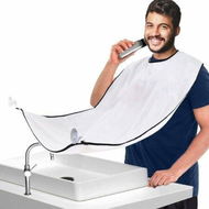 Detailed information about the product Beard Bib Apron, Beard Hair Catcher for Men Shaving, Non Stick Beard Cape Grooming Cloth, Waterproof, White