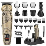 Detailed information about the product Beard Trimmer 8 in 1 Waterproof T-Blade Cordless Hair Clipper Trimmers Set,Electric Razor Shavers for Men,LED Display, Grooming Kit