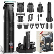 Detailed information about the product Beard Trimmer for Men, Cordless Hair Trimmer Set with Hair Clippers, Rechargeable WaterProof Mens Grooming Kits Quick Shaving for Face Mustache Black