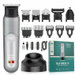 Beard Trimmer for Men, Rechargeable Beard Trimmer Kit with 5 Heads for Hair Beard Body Nose, Built in LED Light with Safety Lock (Grey). Available at Crazy Sales for $34.95