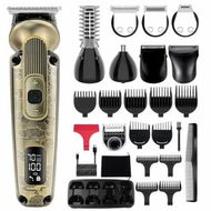 Detailed information about the product Beard Trimmer Mustache Trimmer for Men 8 in 1 Waterproof Hair Clipper T-Blade Trimmer Electic Razor Shavers Cordless Mens Gift Grooming Kit-Bronze