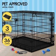 Detailed information about the product BEASTIE Dog Cage Kennel Metal Pet Crate Cat Collapsible Playpen 36