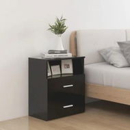 Detailed information about the product Bed Cabinet Black 50x32x60 cm