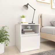 Detailed information about the product Bed Cabinet White 40x40x50 cm Engineered Wood