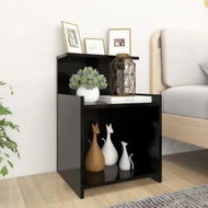 Detailed information about the product Bed Cabinets 2 pcs Black 40x35x60 cm Engineered Wood