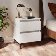 Detailed information about the product Bed Cabinets 2 pcs White 40x35x50 cm Engineered Wood