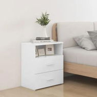 Detailed information about the product Bed Cabinets 2 pcs White 50x32x60 cm