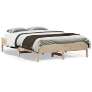 Detailed information about the product Bed Frame 135x190 cm Solid Wood Pine