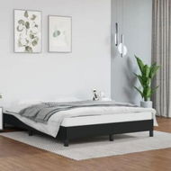 Detailed information about the product Bed Frame Black 106x203 cm King Single Size Faux Leather