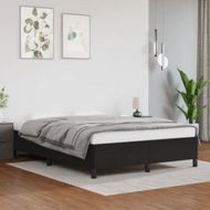 Detailed information about the product Bed Frame Black 152x203 Cm Queen Faux Leather