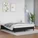 Bed Frame Black 153x203 cm Queen Size Faux Leather. Available at Crazy Sales for $209.95