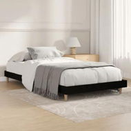 Detailed information about the product Bed Frame Black 92x187 cm Single Size Engineered Wood