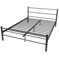 Detailed information about the product Bed Frame Black Metal Double Size