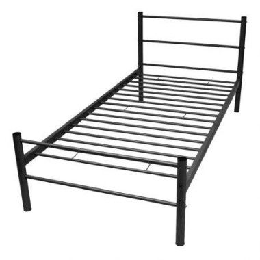 Bed Frame Black Metal King Single Size