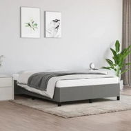 Detailed information about the product Bed Frame Dark Grey 137x187 cm Double Size Fabric