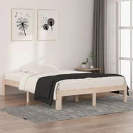 Detailed information about the product Bed Frame Solid Wood 135x190 cm