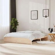 Detailed information about the product Bed Frame Solid Wood 183x203 cm King Size