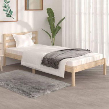 Bed Frame Solid Wood Pine 92x187 cm Single Bed Size