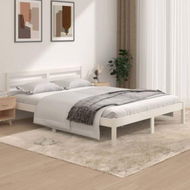 Detailed information about the product Bed Frame Solid Wood Pine White 153x203 Cm Queen Size