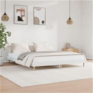 Detailed information about the product Bed Frame White 153x203 cm Queen Size Engineered Wood