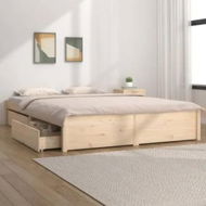 Detailed information about the product Bed Frame with Drawers 153x203 cm Queen Size