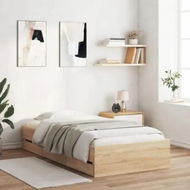 Detailed information about the product Bed Frame with Drawers Sonoma Oak 90x190 cm Engineered Wood