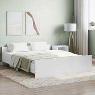 Detailed information about the product Bed Frame with Headboard and Footboard White 150x200 cm