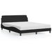 Bed Frame with Headboard Black 152x203 cm Velvet. Available at Crazy Sales for $209.95