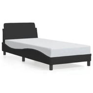 Detailed information about the product Bed Frame with Headboard Black 90x190 cm Velvet