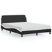 Bed Frame with Headboard Black and White 137x190 cm Faux Leather. Available at Crazy Sales for $179.95