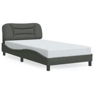 Detailed information about the product Bed Frame with Headboard Dark Grey 106x203 cm King Single Size Fabric