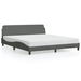 Bed Frame with Headboard Dark Grey 183x203 cm King Size Fabric. Available at Crazy Sales for $239.95